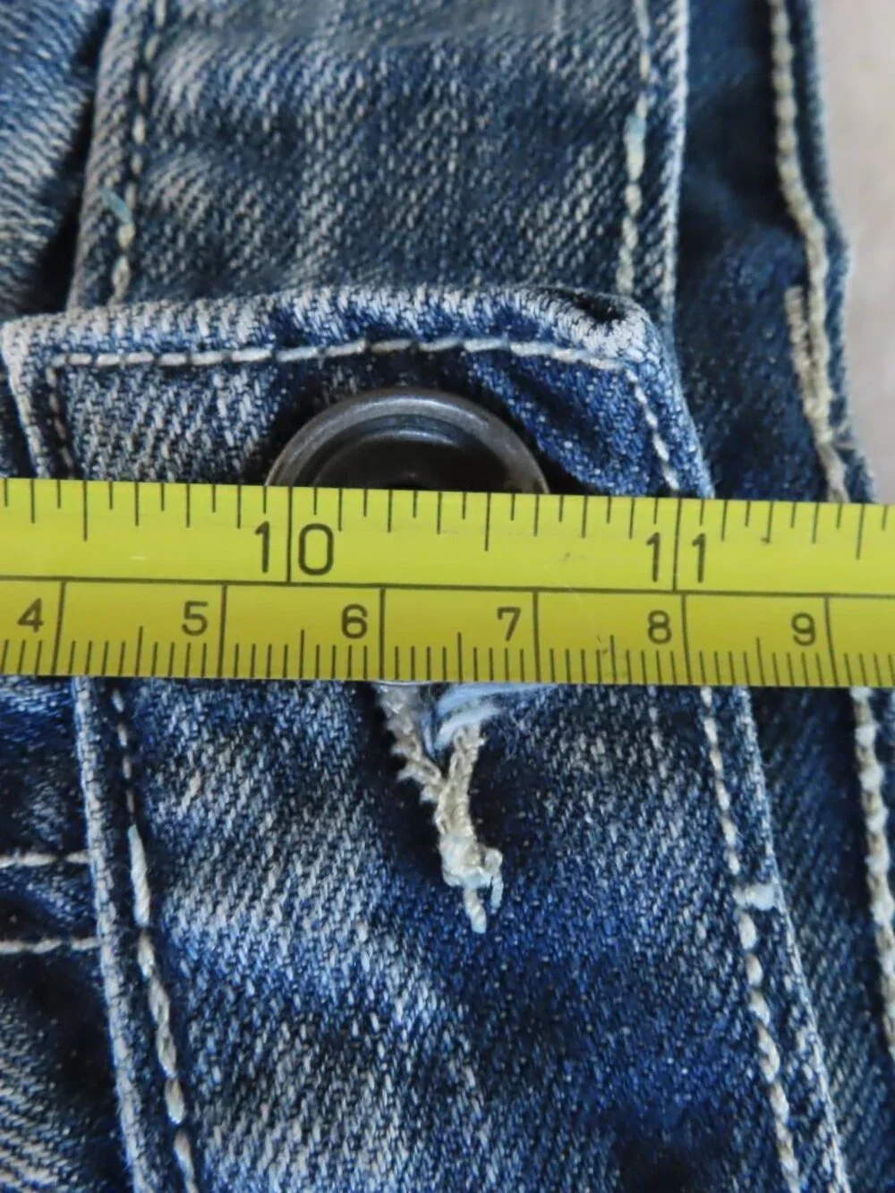 Helix Mens Jean Shorts Size 32 Denim Jorts Blue Faded Instinct is a Virtue